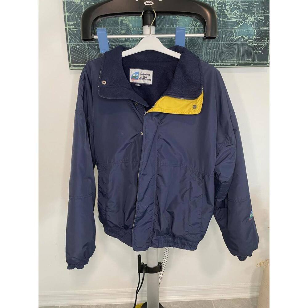 Against The Elements Waterproof Breathable Lucky Dog  Rain Jacket Size M